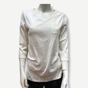 5/$20 DENIM & Co. Essentials Modern Fit Knit Top with‎ Po